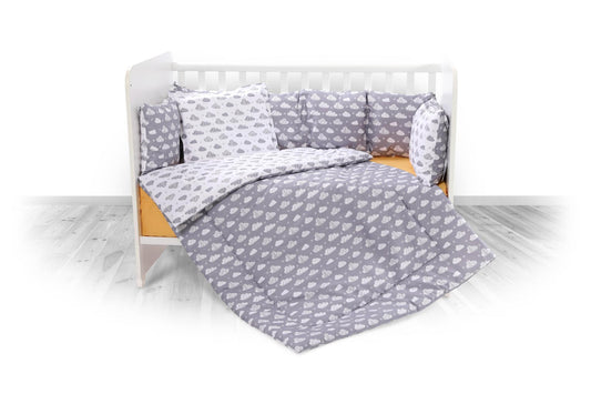 Set Lenjerie Pat 7 Piese Lorelli Lily Grey Train - Bumbac - Gri Norisori [ps:9c466302-4092-4cdb-99d4-27bfd422796e]