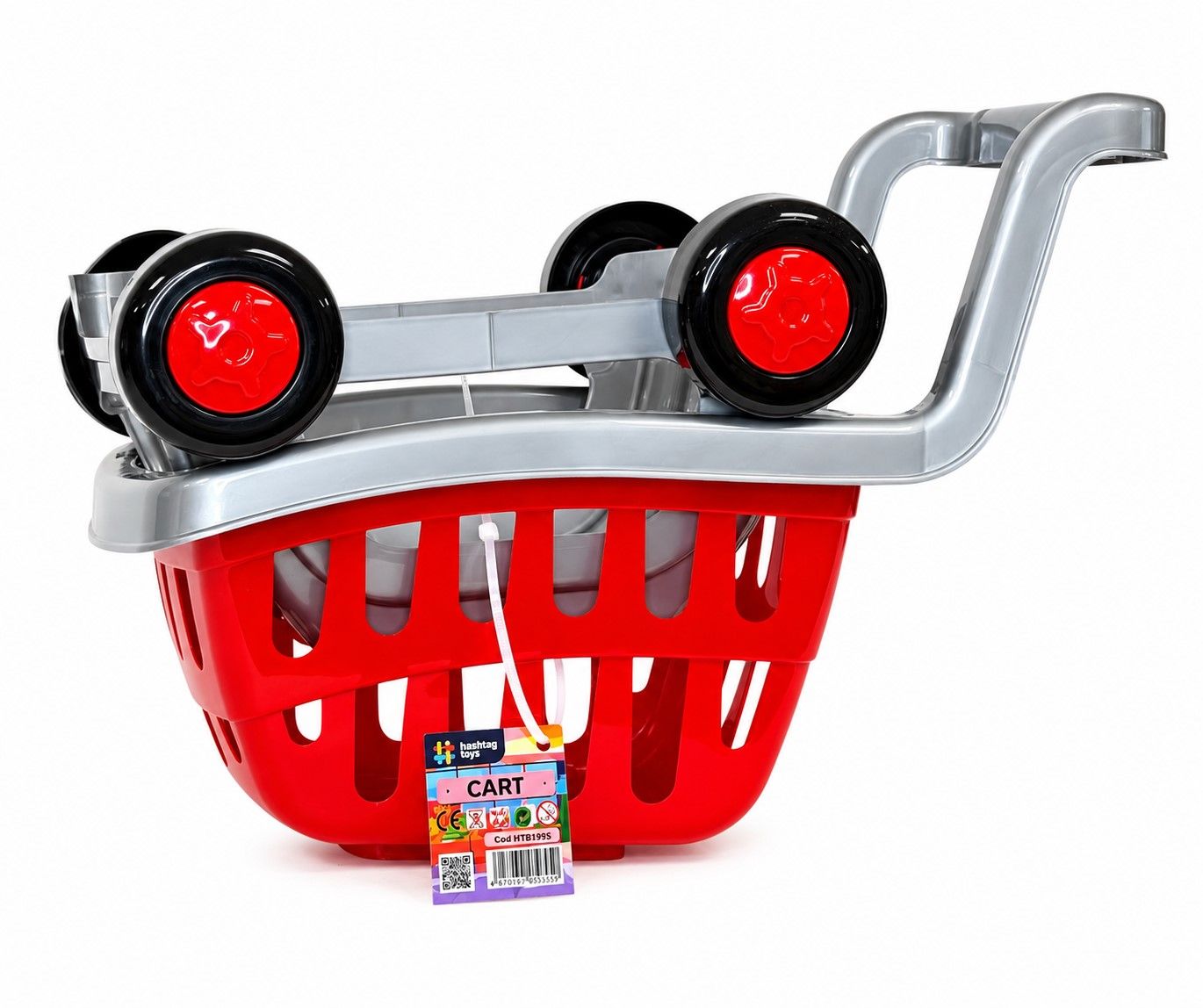 Carucior Cumparaturi VIVA TOYS Rosu Argintiu - Rosu Argintiu [ps:92c8db26-9bf3-44ae-b77c-4eddcd7e4aa6]