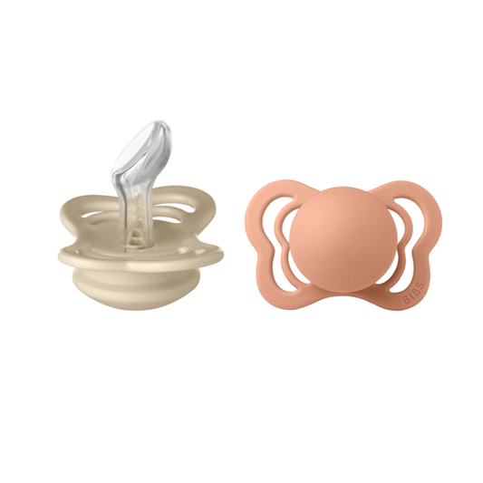 Set 2 Suzete BIBS Couture Silicon, Anatomice, 6 luni - - Vanilla/Peach [ps:0a375faa-afd2-46ca-8a66-9bfa9ce60f8a]