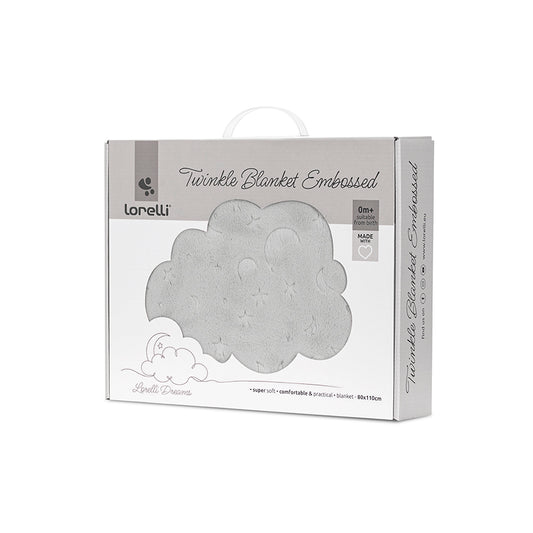 Păturică Bebeluși Lorelli Twinkle, Albă, 80x110 cm - Grey [ps:d4460441-60b1-44c1-be79-456ca04dba4b]