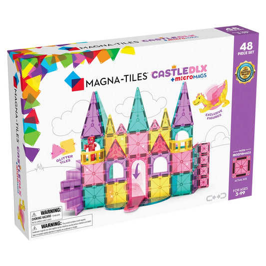 MAGNA-TILES Castle Deluxe, 48 piese - Set Construcție - Default Title [ps:0dea847a-7b21-4c6b-b672-9a759f992319]