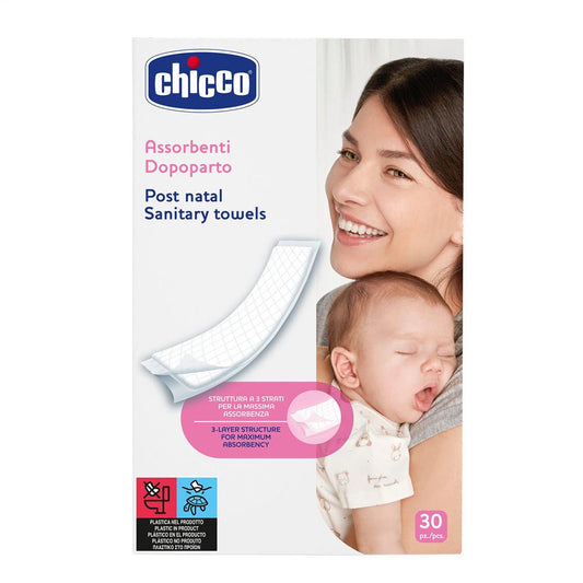Absorbante sanitare postnatale Chicco, 30Buc - Default Title [ps:fcaa4c29-e0fd-4f4f-bebf-aa69678b94ec]