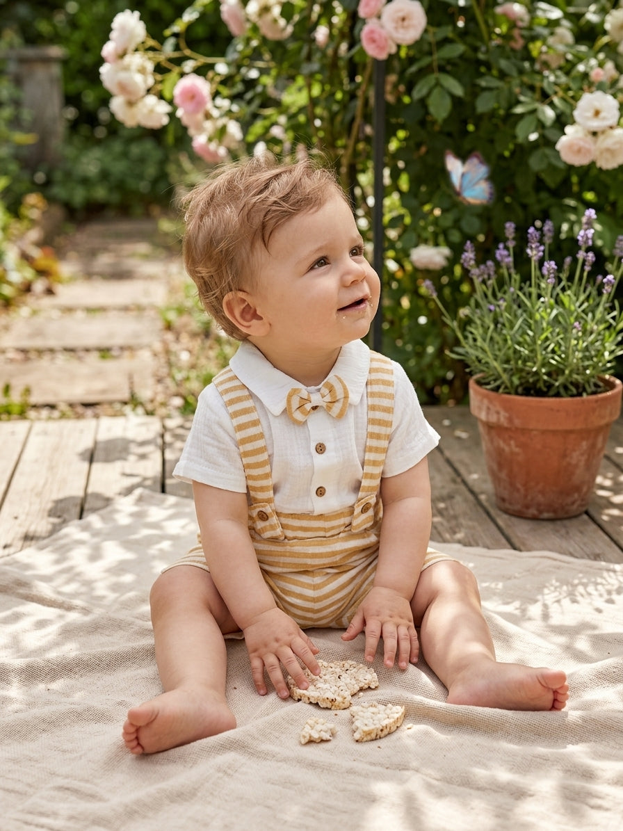 Set cămașă și salopetă cu bretele By Murat Baby 0-3 Luni - 9-12 Luni [ps:228aabc0-4e22-4f2a-9ee5-0f0725009416]
