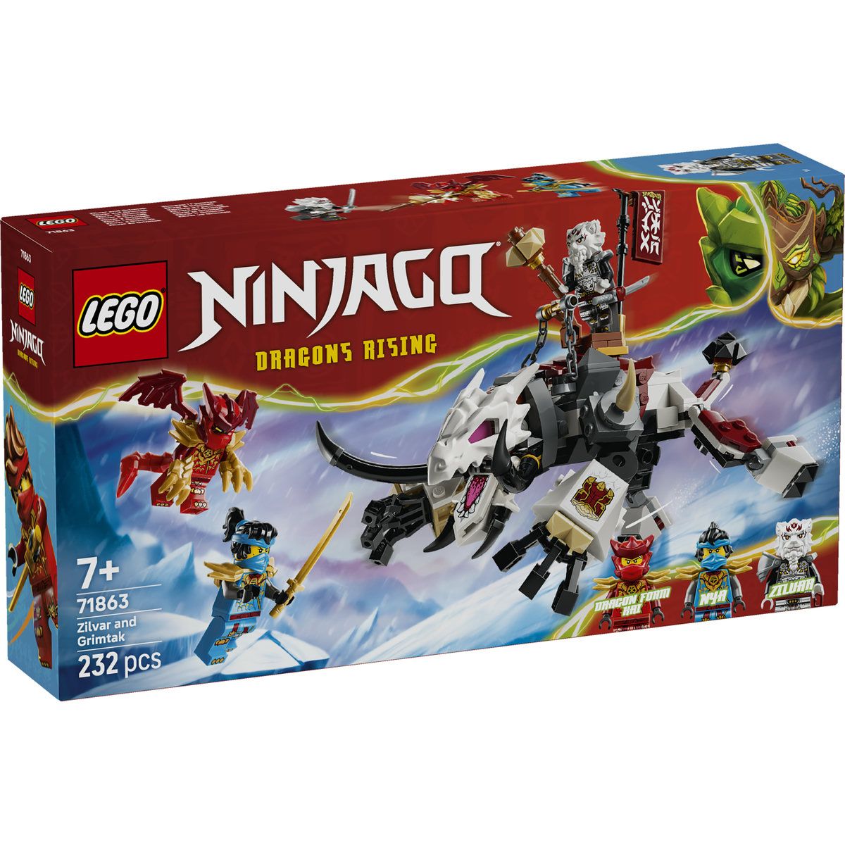 LEGO NINJAGO Zilvar și Monstrul Dragon Grimtak 71863 - Default Title [ps:745cd98e-c31a-4ca8-b04e-269a00e361d9]