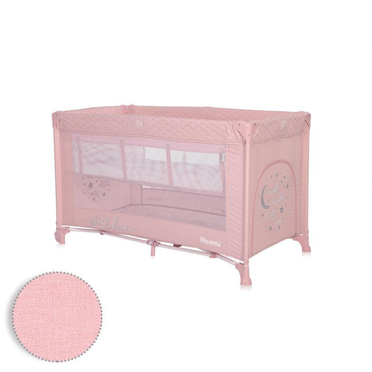 Pătuț Pliabil Lorelli Noemi, 2 Nivele, Mellow Rose Star - roz stelute [ps:538341d4-7e18-4b4f-8fb1-b809cda101ef]