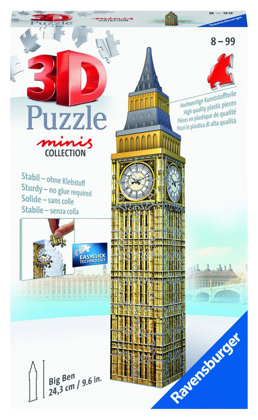 Puzzle 3D Mini Big Ben Ravensburger - Construcție Creativă - Default Title [ps:8c74b02a-f793-4215-a871-9f3279358aaf]