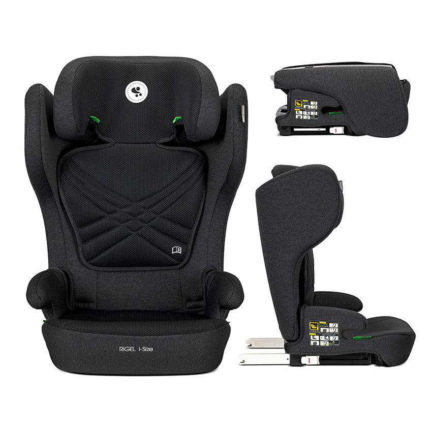 Scaun Auto Lorelli Rigel i-Size, Isofix, 100-150 cm, Black - Black [ps:20fe3178-feb3-4843-ac48-bc9210147ea3]