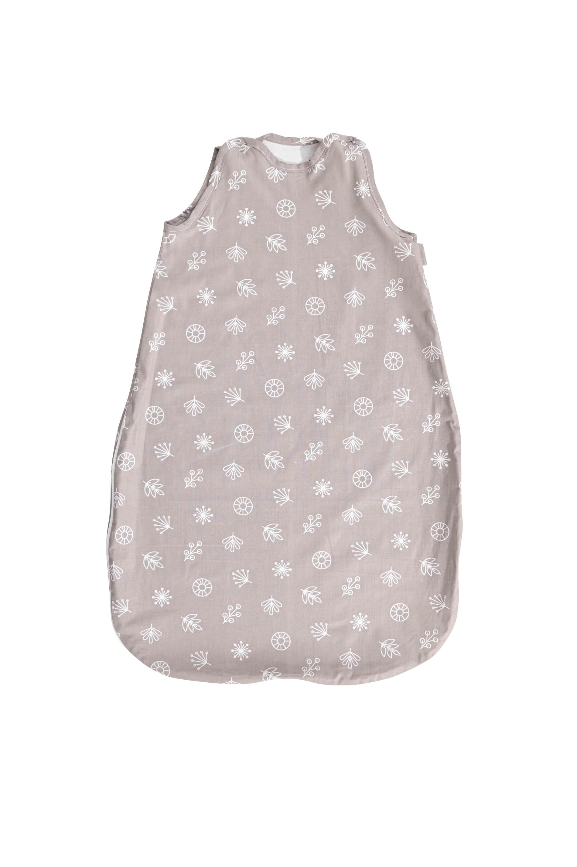Sac Dormit Vară Lorelli Giraffe White, 85cm, Bumbac - Beige Leaves [ps:068d96a3-2101-4eff-8f89-90b457df29f1]