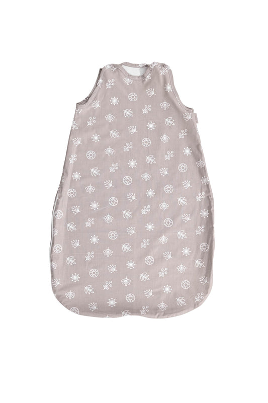 Sac Dormit Vară Lorelli Giraffe White, 85cm, Bumbac - Beige Leaves [ps:068d96a3-2101-4eff-8f89-90b457df29f1]