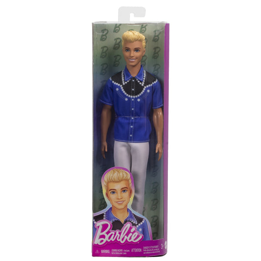 BARBIE PAPUSA BAIAT FASHIONISTAS BLOND CU BLUZA CU - Costum de cowboy [ps:016816ce-a1ad-425f-9304-b6d6299206cf]