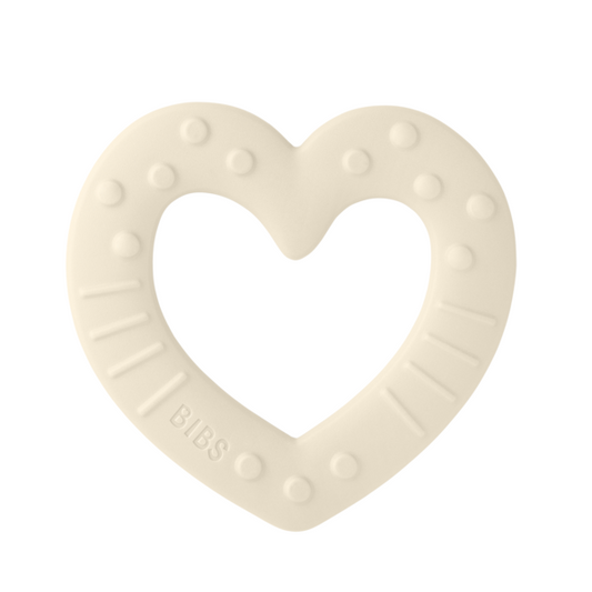 Jucărie de dentiție BIBS Inimă, Ivory | Calmare Gingi - Ivory [ps:d16e9a9e-c691-4047-9ecd-1f666f191d18]