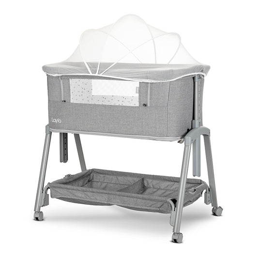 Pătuț Co-Sleeper Lorelli Layla 2 în 1, Black | infant.ro - Grey [ps:98a4d719-b4d7-463c-8ee4-0860716794cf]