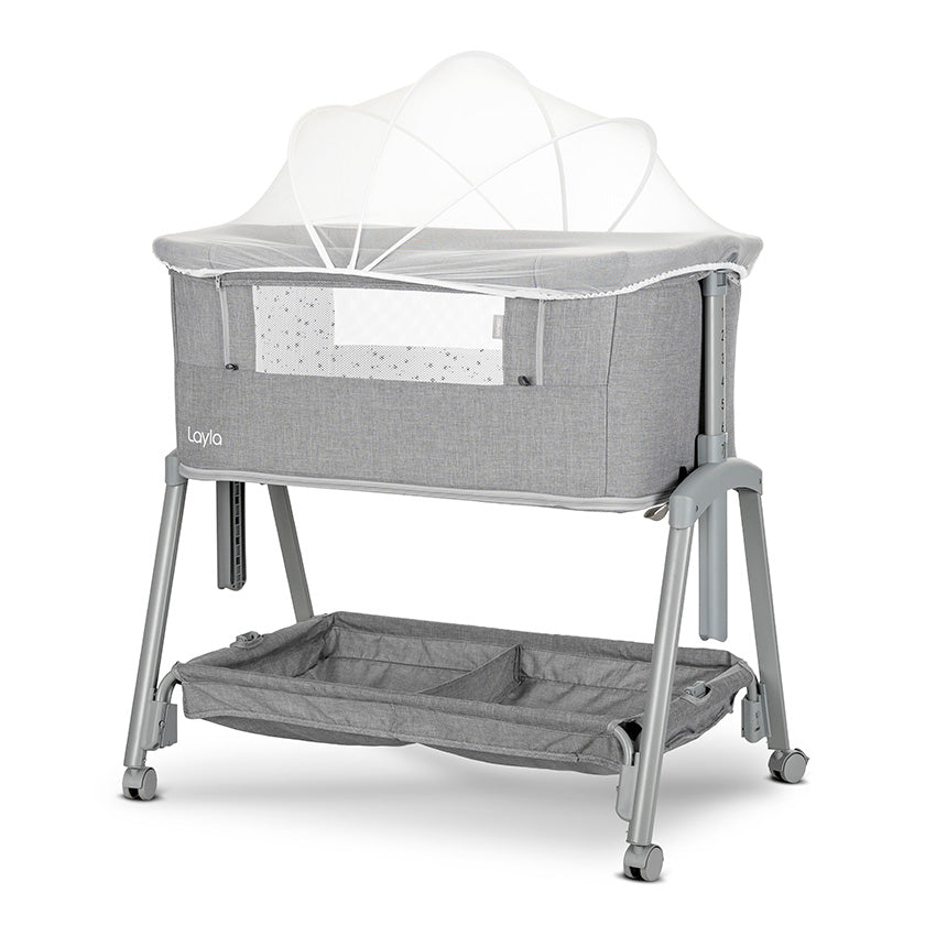 Pătuț Co-Sleeper Lorelli Layla 2 în 1, Black | infant.ro - Grey [ps:98a4d719-b4d7-463c-8ee4-0860716794cf]