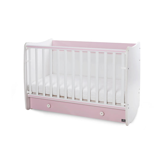 Pătuț Balansoar Lorelli Dream, 60x120 cm, Transformabil - alb orchid roz [ps:264eecc4-71dd-4c87-961d-c0fef4b98ea4]