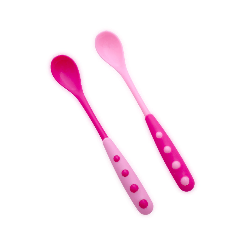 Set 2 Lingurițe cu Manere Lungi Lorelli, 6 luni+, Pink - roz [ps:8e0c8409-89c3-4753-aaf7-208d18f731ac]