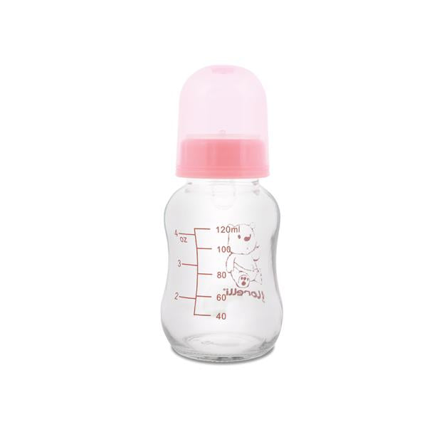 Biberon Sticlă Lorelli 120 ml, Blush Pink - Siguranță și - Default Title [ps:d5cb61c3-0e2d-4fc3-86ea-27150e3b9e59]