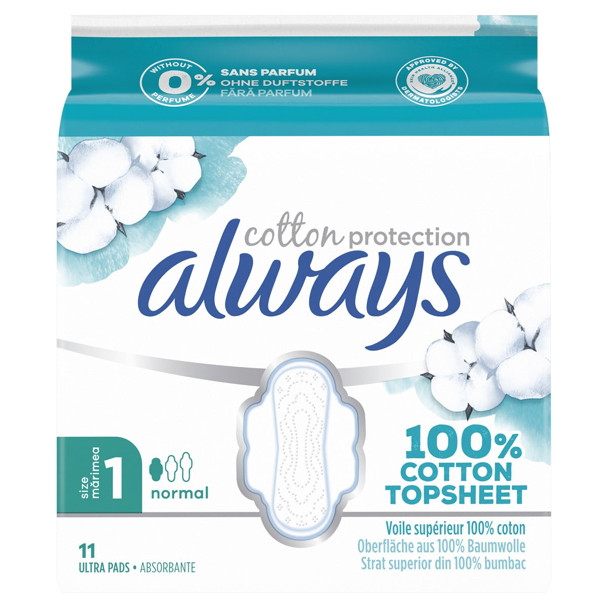Absorbante Always Cotton Protection Normal, mărimea 1, 11 - Default Title [ps:af4fb2a2-2119-47f2-a747-9fd73ca2b36f]