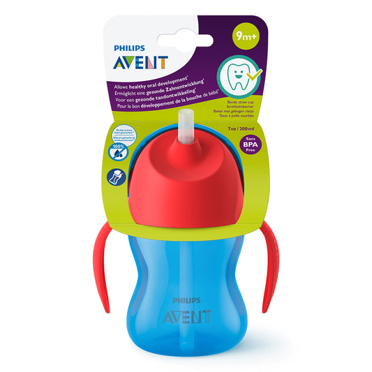 PHILIPS SCF796/01 Avent, cana cu pai, flexibil, 9 luni +, albastru/rosu, 200 ml [ps:8b803599-c6b7-4010-a3e0-68f445b4d275]