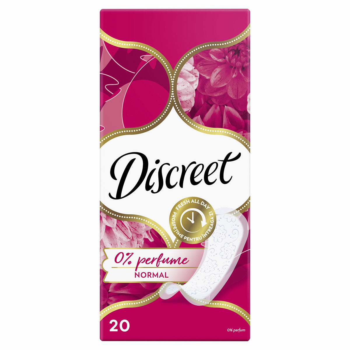 DISCREET Normal Plus, absorbante zilnice, 20 buc [ps:945b7b6f-9579-4375-8790-c9d0cd07b316]