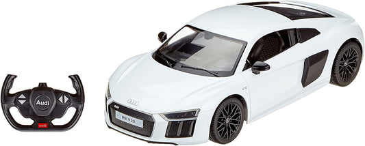 MASINA CU TELECOMANDA AUDI R8 ALB CU SCARA 1 LA 14 [ps:21ed9613-1532-4c64-bab7-a7f9344aef98]