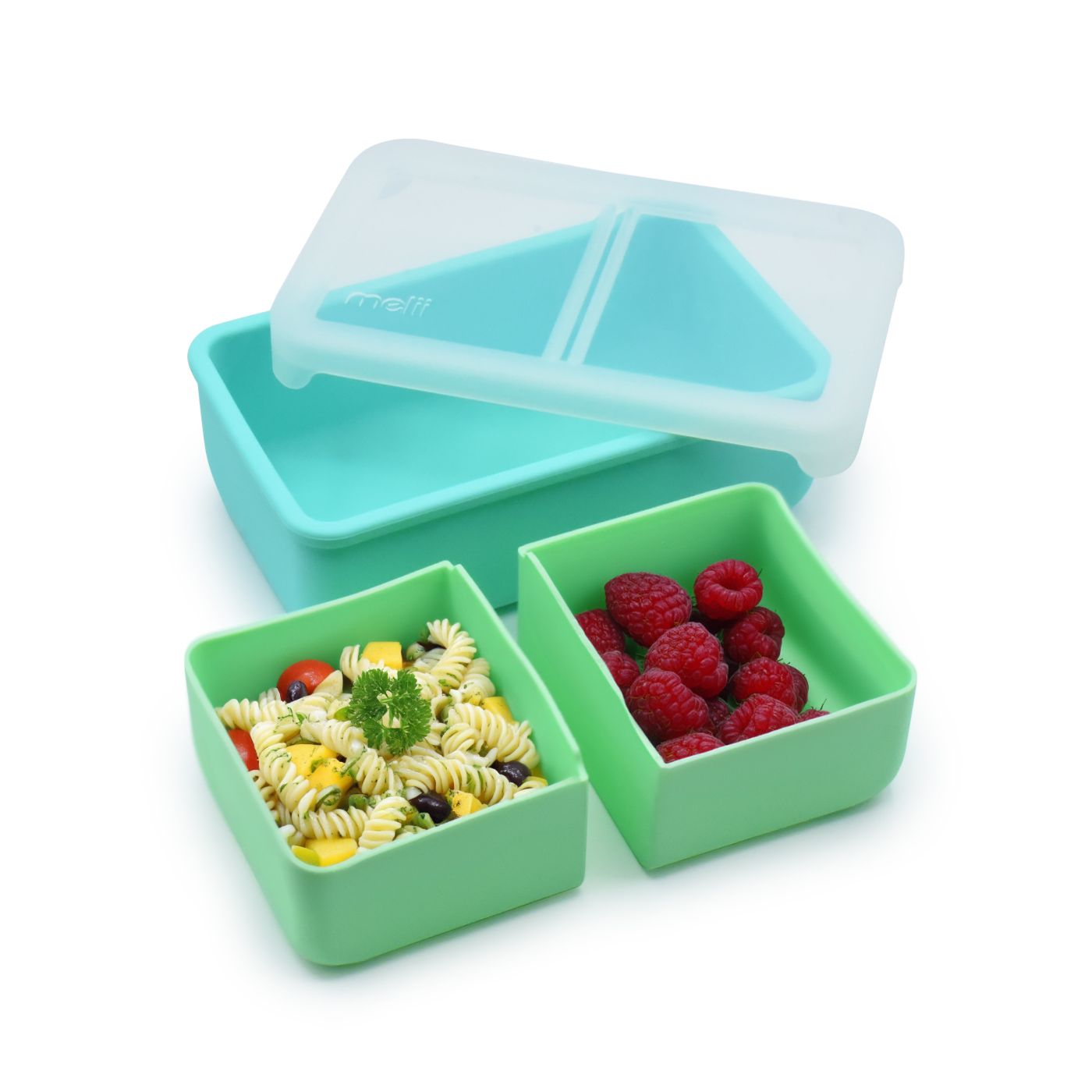 CUTIE PRANZ BENTO CU COMPARTIMENTE DETASABILE, MELII, MINT BLUE [ps:6a25c96d-26c5-4543-b131-a9c902299803]