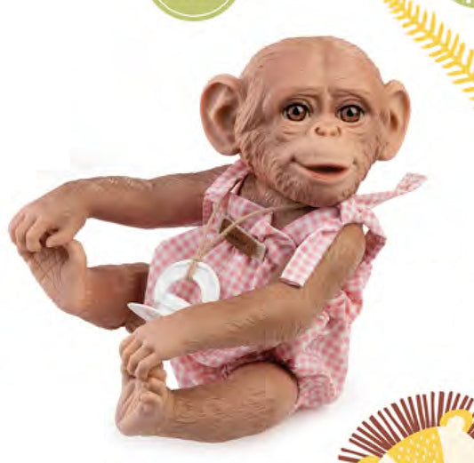 Papusa Reborn Maimuță Bebeluș Guca, 32cm, Articulată - Default Title [ps:86839ff3-982a-42f2-b640-c13334de8cc2]