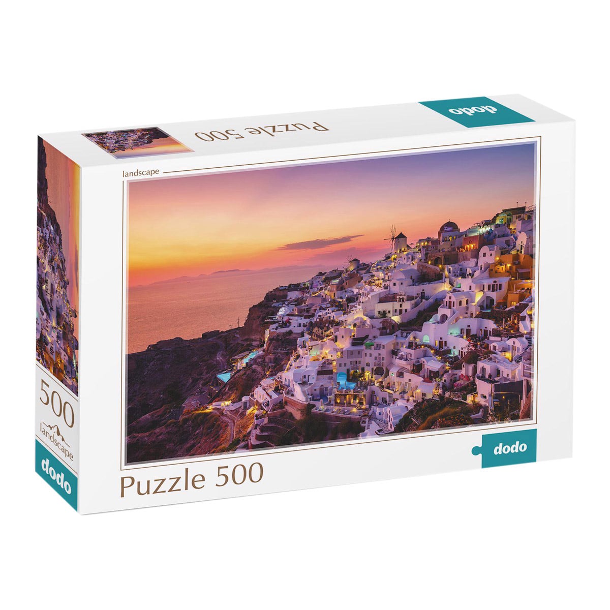 Puzzle Oia Village Grecia, 500 piese - Dodo Toys - Default Title [ps:af6efc22-d9b7-4242-9be7-9be476e979f1]
