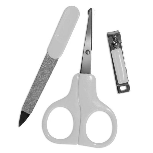 Set Manichiura Bebe Lorelli, 3 Piese, Alb - alb [ps:0d130ea8-c5ed-421d-9f5d-47fc44bcb030]