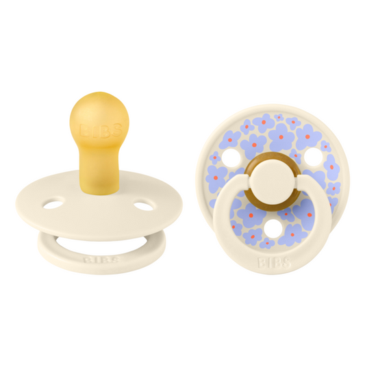 Set 2 Suzete BIBS Colour Studio Flower Latex, 6m+, Ivory - Default Title [ps:de34e18b-8b4b-404f-a569-939e319dd8b8]