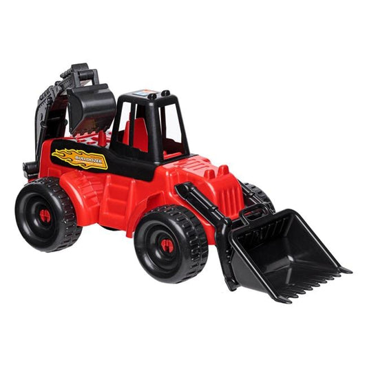 Buldozer Șantier Jumbo cu Braț Mare, Roșu-Negru, 54cm - Rosu Negru [ps:982dc1b1-44e9-405a-9e31-7d2ab308ce43]