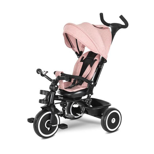 Tricicletă Lorelli Tino, Scaun Rotativ 360°, Pink - Pink [ps:bec57cdf-39b4-4414-8708-625b7e80b7a1]