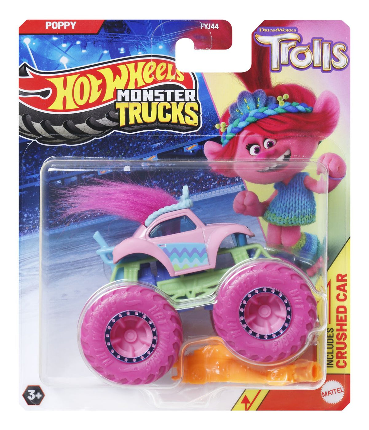 HOT WHEELS MONSTER TRUCK MASINUTA SCRATCH ATTACK SCARA - Trolls Poppy [ps:602d8f14-fa55-4589-9d9a-ce4754ed9030]