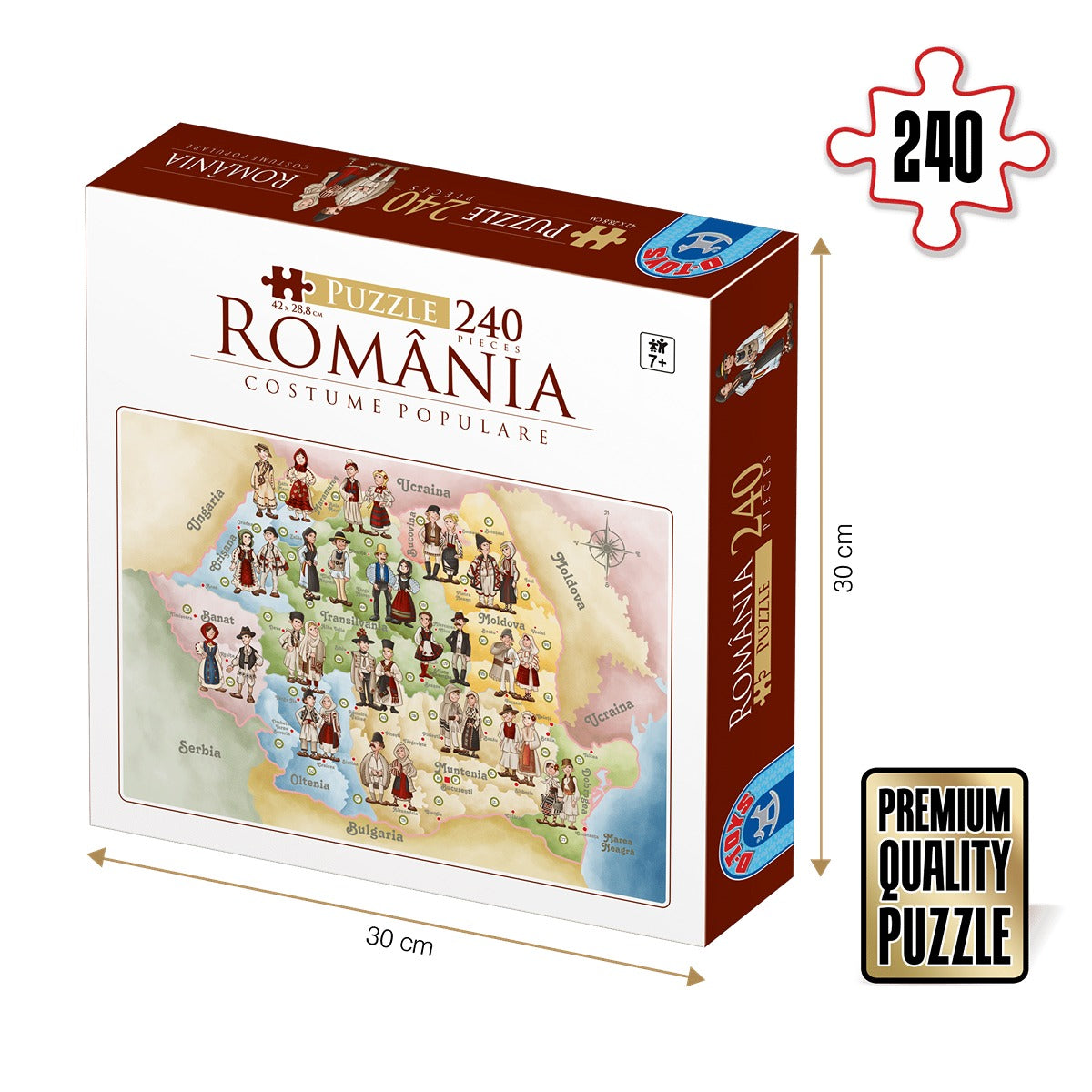 Puzzle D-TOYS Costume Tradiționale, 240 piese - Harta - Default Title [ps:ae329080-5988-4990-abac-0417b49d9d6b]
