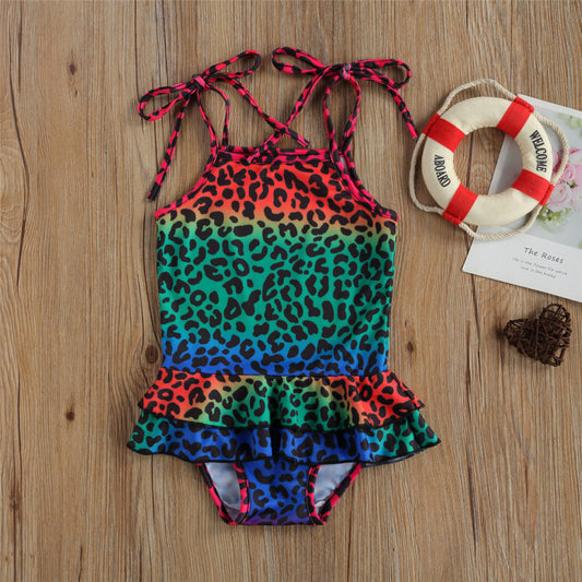 Costum de baie cu volan si bretelute Drool (Marime: 100, Model: Multicolor) [ps:554eef29-3b1a-495b-8051-e339f3ae9ede]