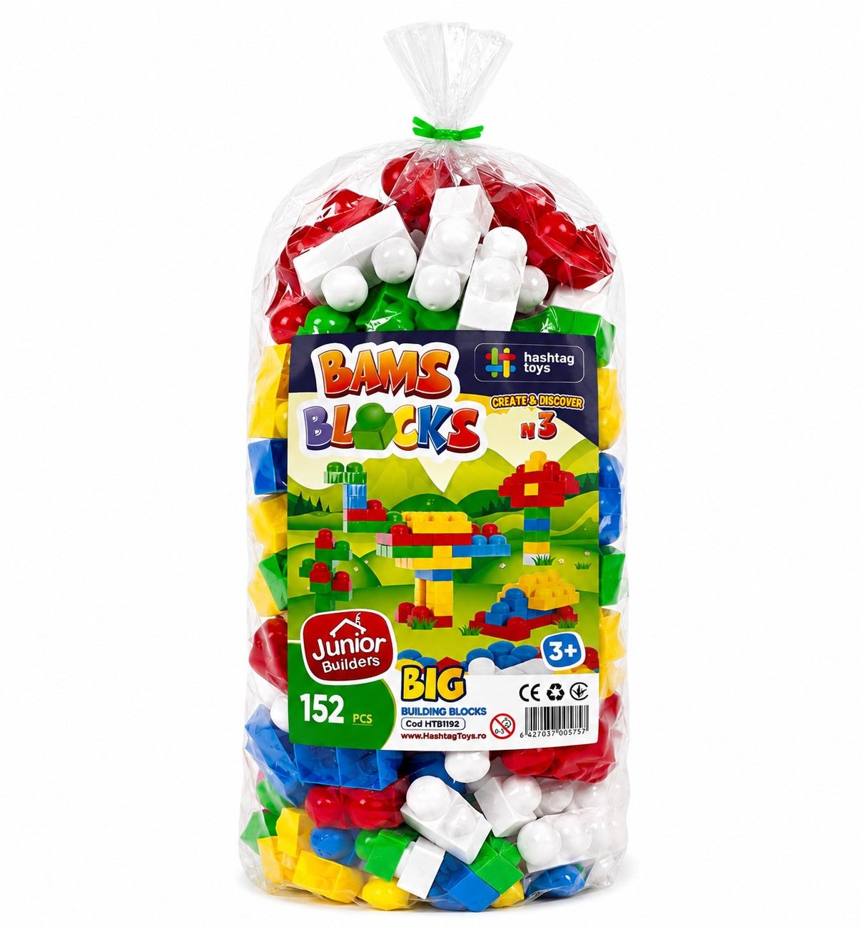 Set Constructorul Bams Block 3 Viva Toys - Jucărie - Default Title [ps:34bf0087-f939-4d8e-97e6-e9853d0661ec]
