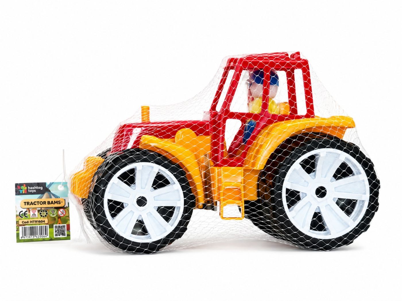 Tractor Bams VIVA TOYS Roșu - Jucărie - ROSU PORTOCALIU [ps:416e7e54-e022-46b2-99af-faee9a9af7f4]
