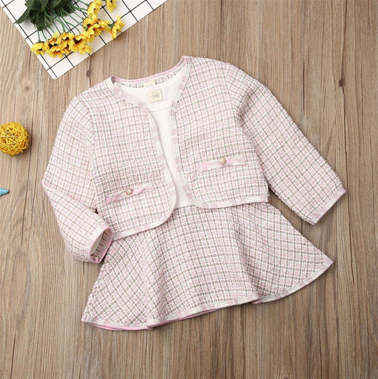 Set sacou cu rochita Drool (Marime: 100, Culoare: Negru cu alb) [ps:9e986cfa-15af-458d-a025-d10be0015d18]