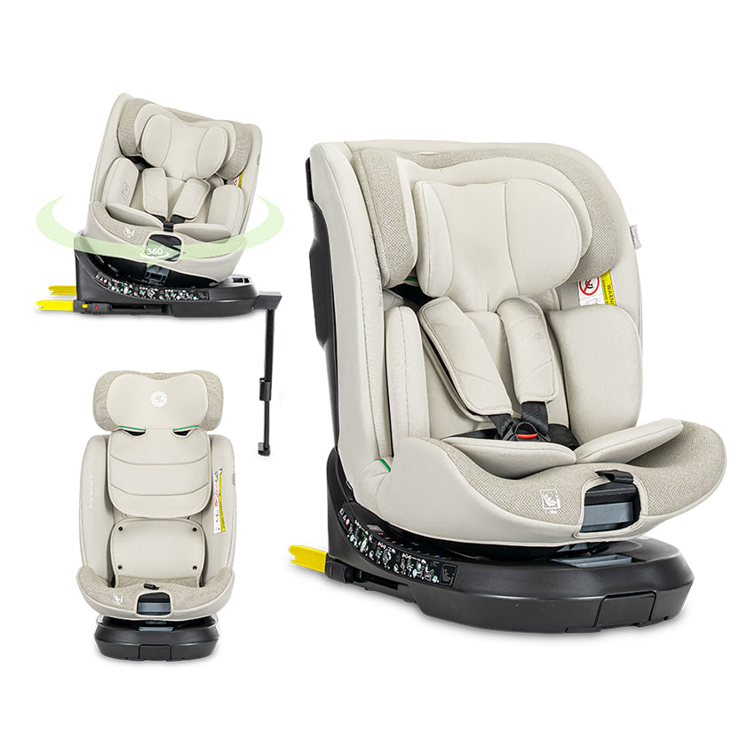 Scaun Auto Lorelli Solaris i-Size, Rotativ 360, 0-12 ani - Beige [ps:08c6d098-91e9-4655-802c-9ed115e4e6b8]