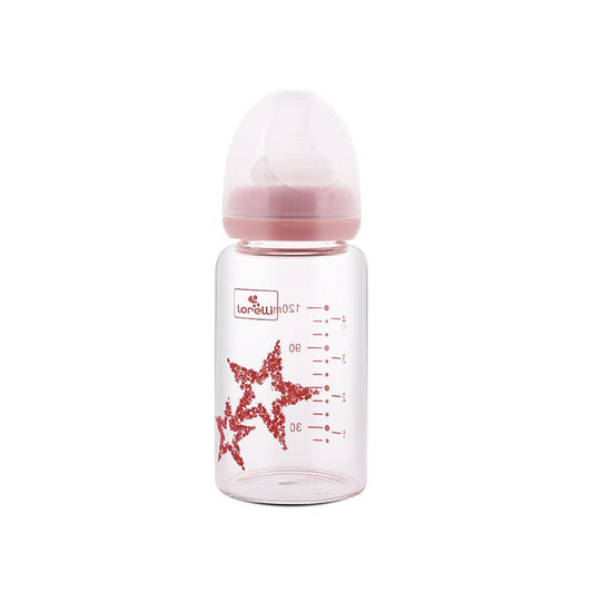 Biberon Sticlă Lorelli Anticolici, 120 ml, Pink - Pink [ps:320f4d5d-0215-4007-b49f-16915c89dff0]