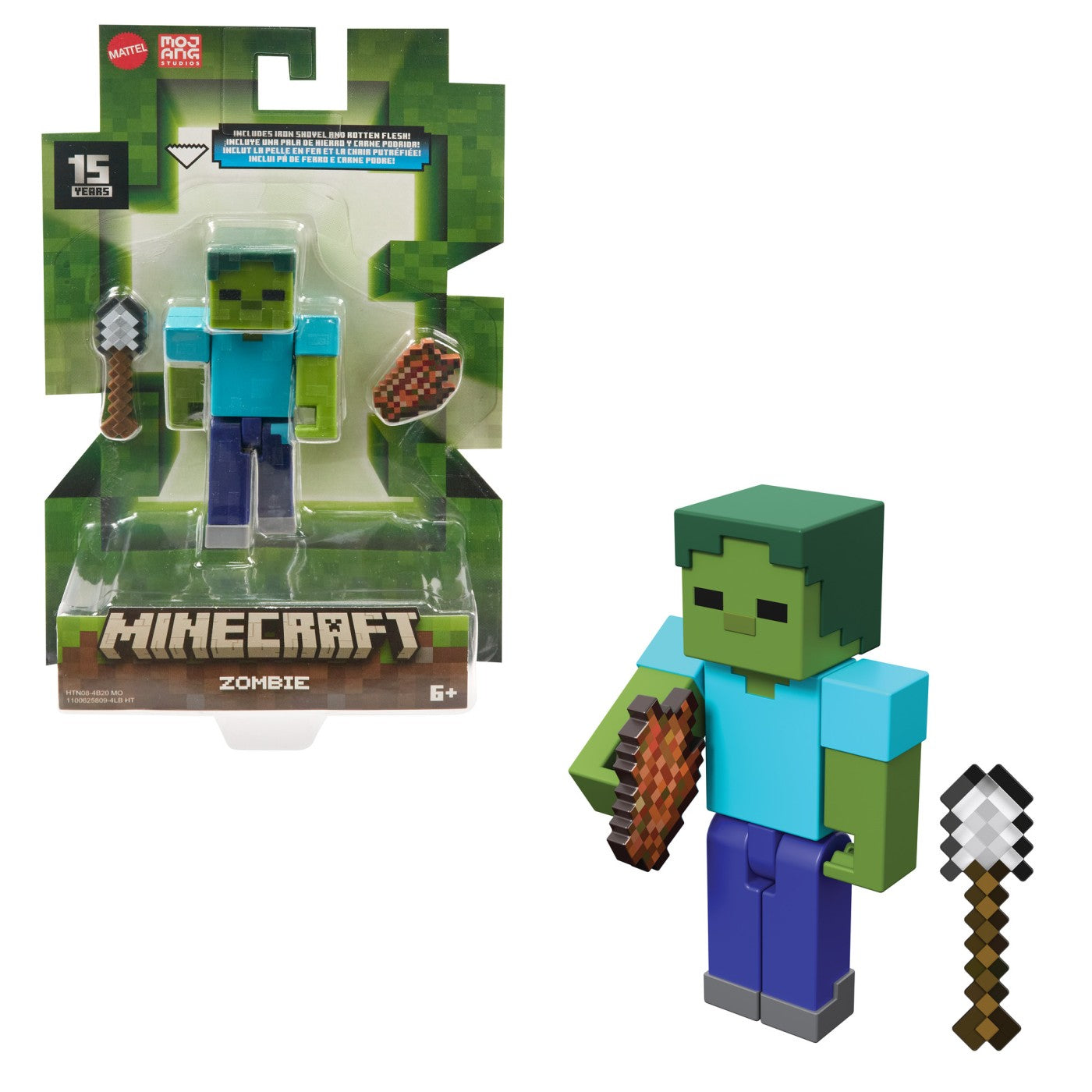 MINECRAFT CRAFT A BLOCK FIGURINA PIG 8CM Mattel - Zombie [ps:8006a008-9c9c-4a63-86aa-10472c3acfd1]