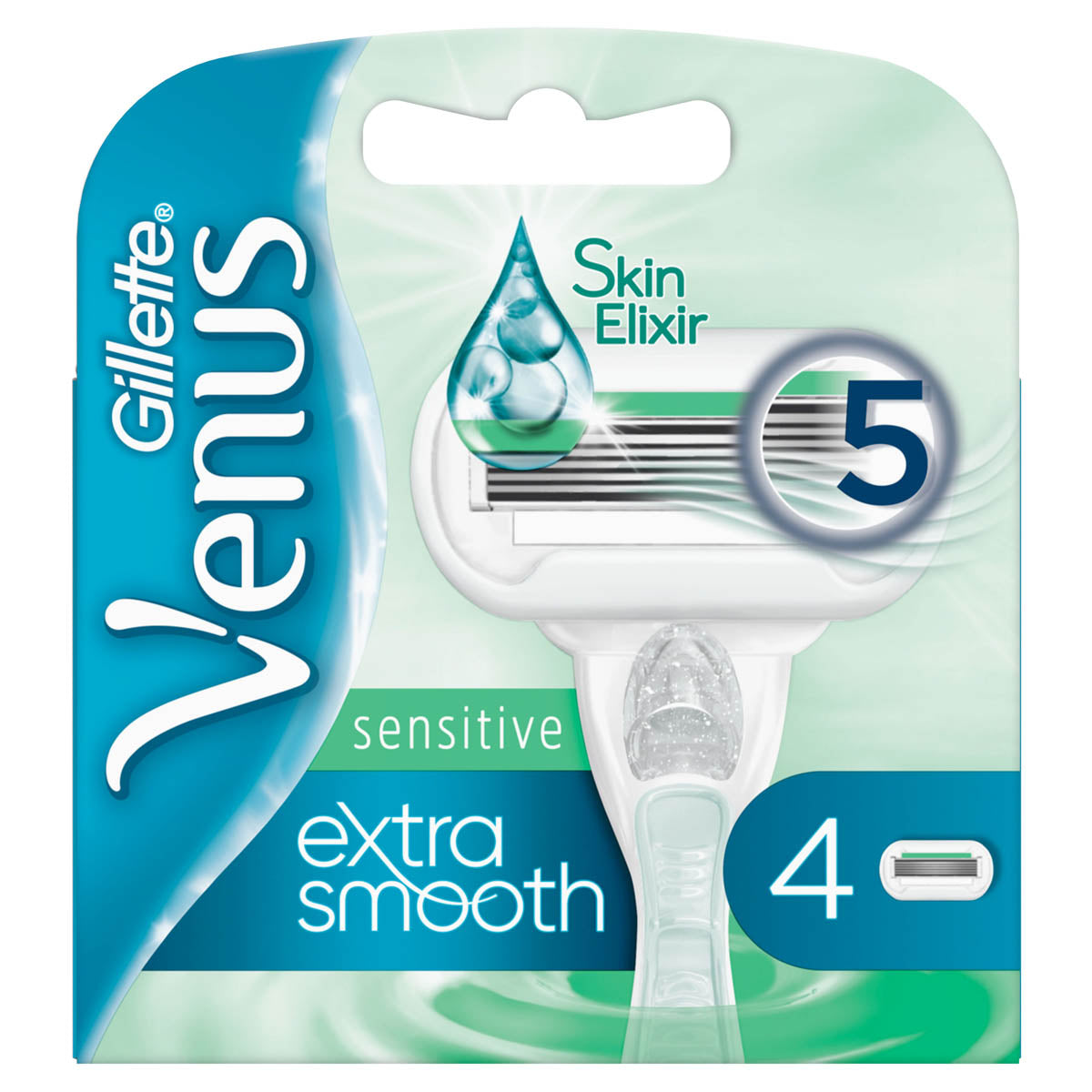 GILLETTE Venus Extra Smooth Sensitive, rezerva aparat de ras, 4 buc [ps:f0c57f80-a384-4676-b992-51bc6d4f8090]