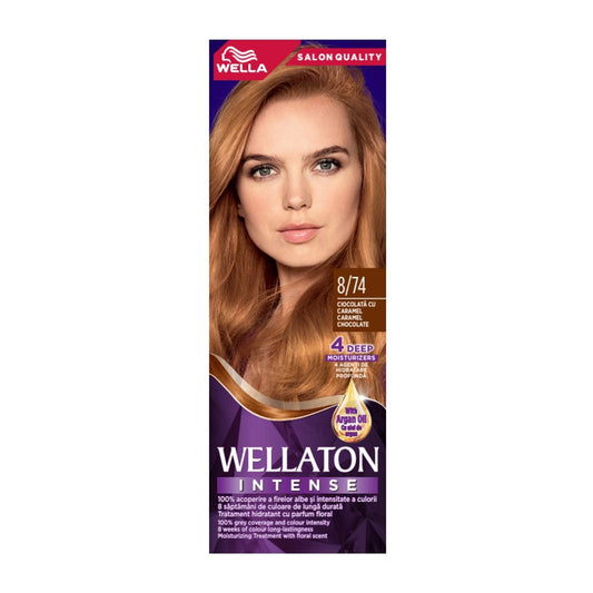 WELLATON Intense, vopsea de par, nuanta ciocolata cu Caramel, nr 8/74 [ps:24bd1ad2-6952-48ca-b6a1-a443840a9015]