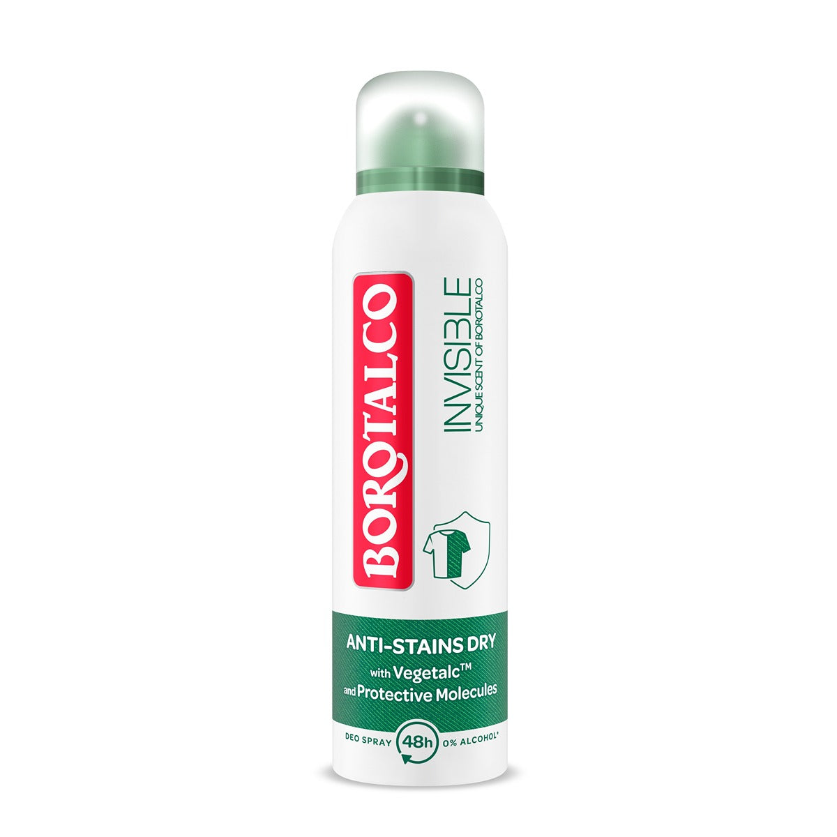 BOROTALCO Invisible Orinal Green, Antiperspirant, spray, 150 ml [ps:20a22bd2-5a3e-41a9-b751-1732b71cf077]