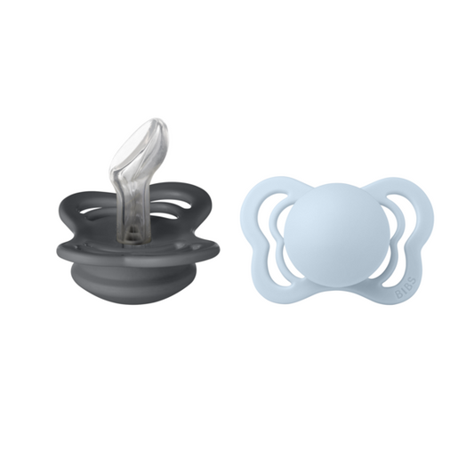 Set 2 Suzete BIBS Couture Silicon, Anatomice, 6 luni - - Bleu [ps:c7381498-ae1f-49fd-a77f-4b74178e8d9b]