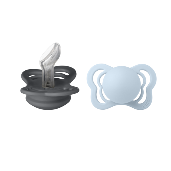 Set 2 Suzete BIBS Couture Silicon, Anatomice, 6 luni - - Bleu [ps:c7381498-ae1f-49fd-a77f-4b74178e8d9b]