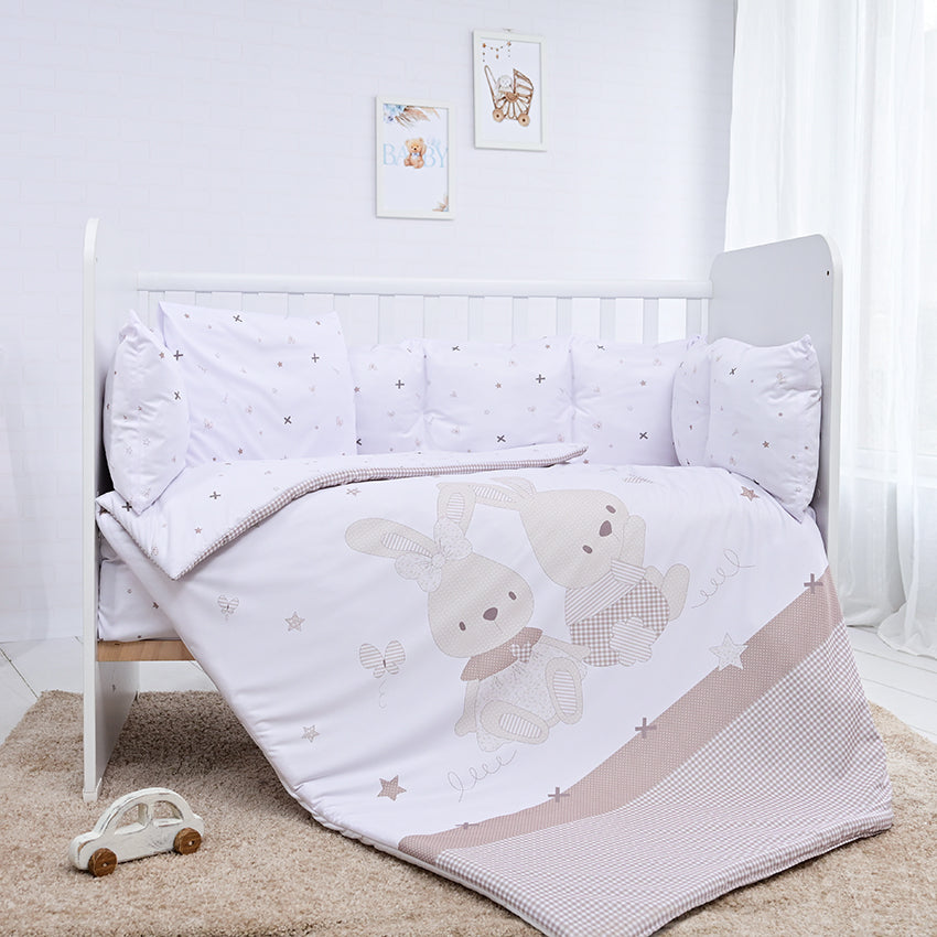 Set Lenjerie Pat 7 Piese Lorelli Lily Grey Train - Bumbac - Honey Bunny Beige [ps:dcdea059-99f0-4a5b-ad61-53c82a71840b]