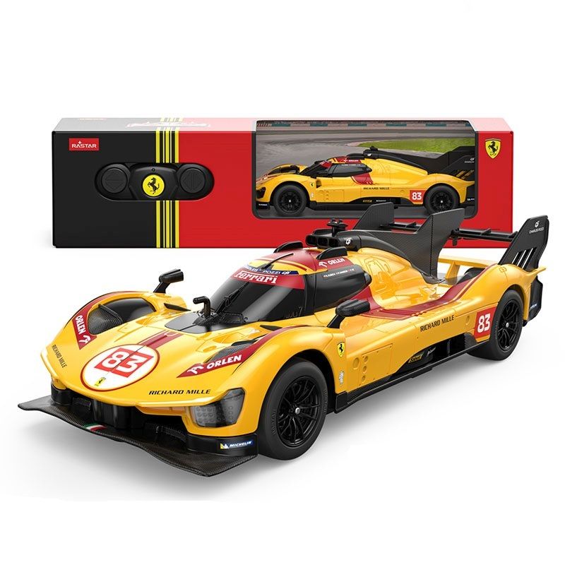 MASINA CU TELECOMANDA FERRARI 499P N83 GALBEN SCARA 1 LA - Default Title [ps:a25cb64d-e1cb-4510-b132-7885e97d1f20]