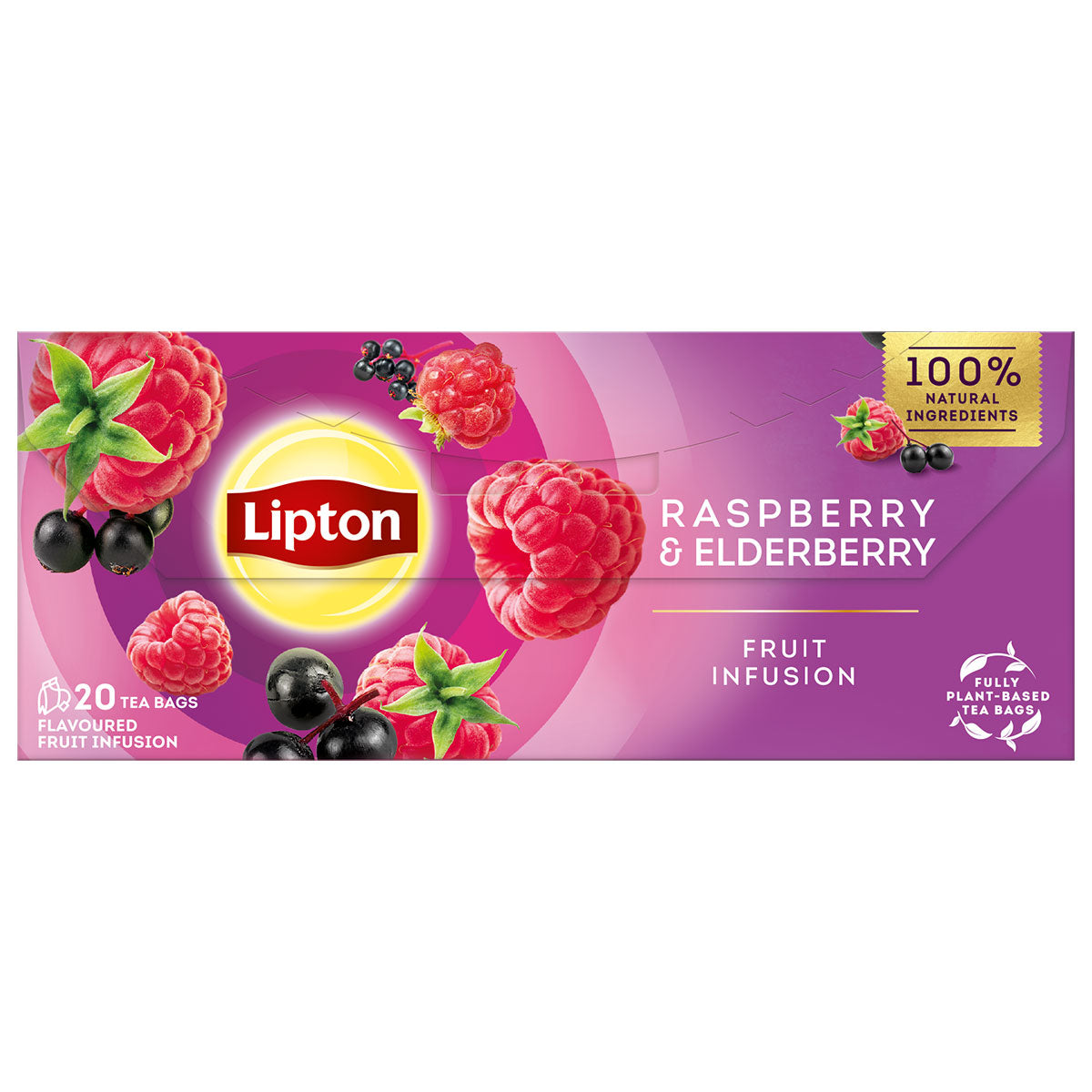 LIPTON Zmeura si Soc, ceai, fructe, 20 pliculete [ps:c899a03b-7a70-4254-a237-82cde80c9d25]