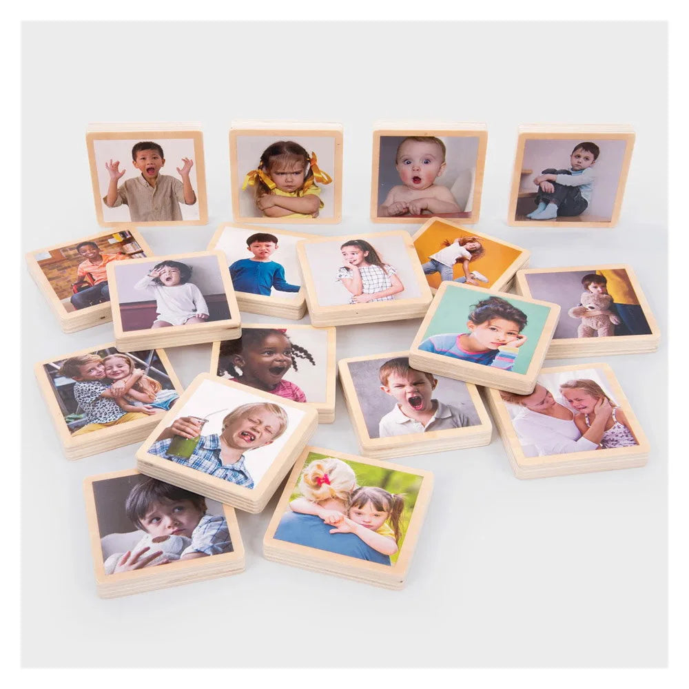 Set Plăcuțe Emoții și Sentimente Tickit, 18 buc. | Lemn - Default Title [ps:71bed809-54ee-4e71-95bf-ebb6c9fbcb4e]