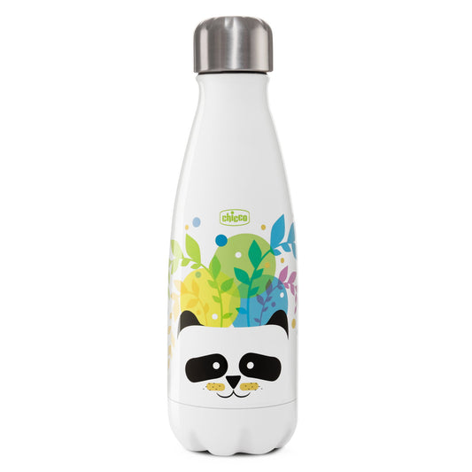 Termos Inox Chicco Panda, 350ml, Alb - Pentru Copii 3 ani+ - alb cu figurine [ps:d61ac817-d7f2-4e49-b9c3-ee72a42ffa05]